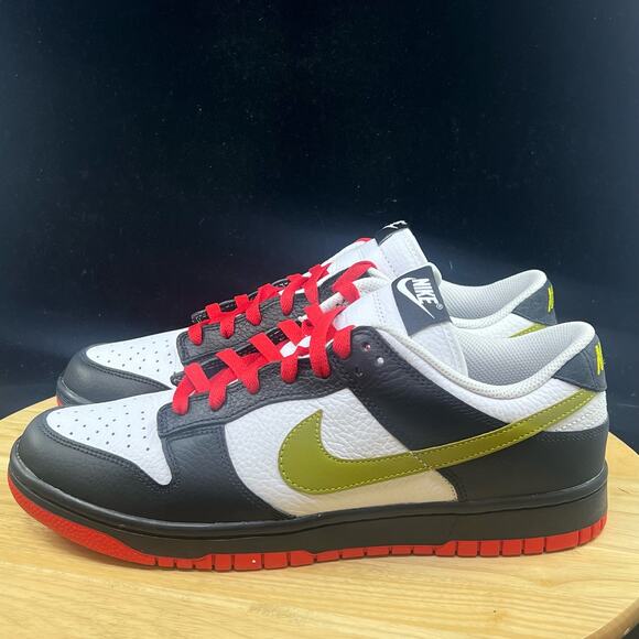 Nike Dunk Low Id By You Black White Red Green Men’s Sz 10 FJ2253-901 - Picture 2 of 10